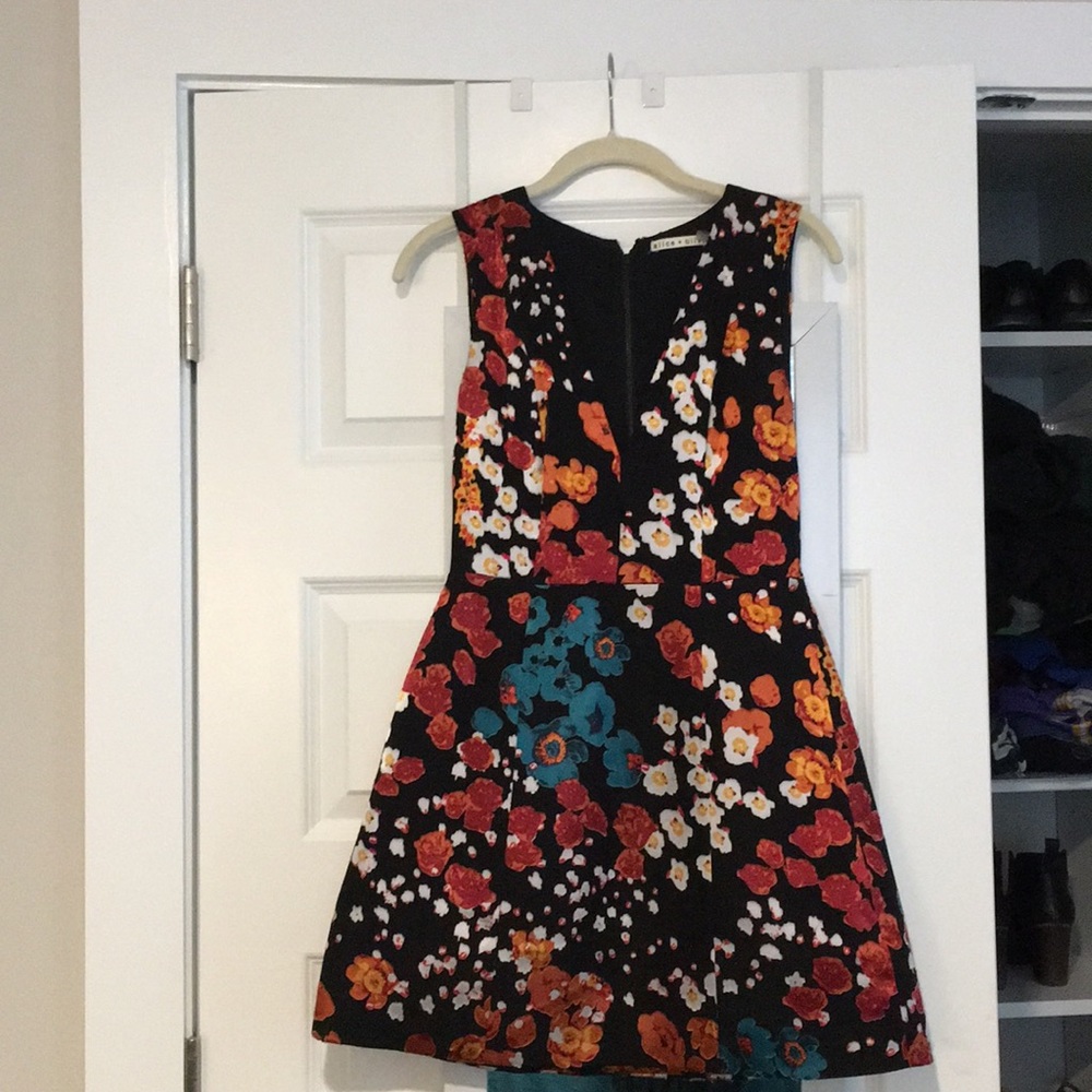 Alice + Olivia floral cocktail dress
